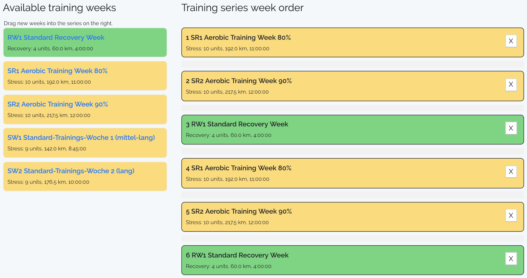 training series